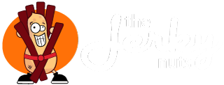 The Jerky Nuts banner logo with white text