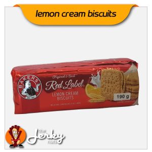 Red Label Lemon Cream Biscuits 190g pack