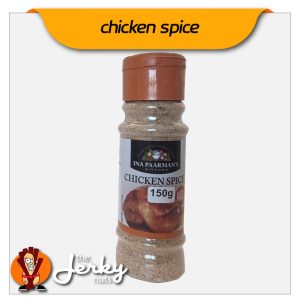 Image of Ina Paarman’s Chicken Spice 150g – front label with chicken and gluten free badge